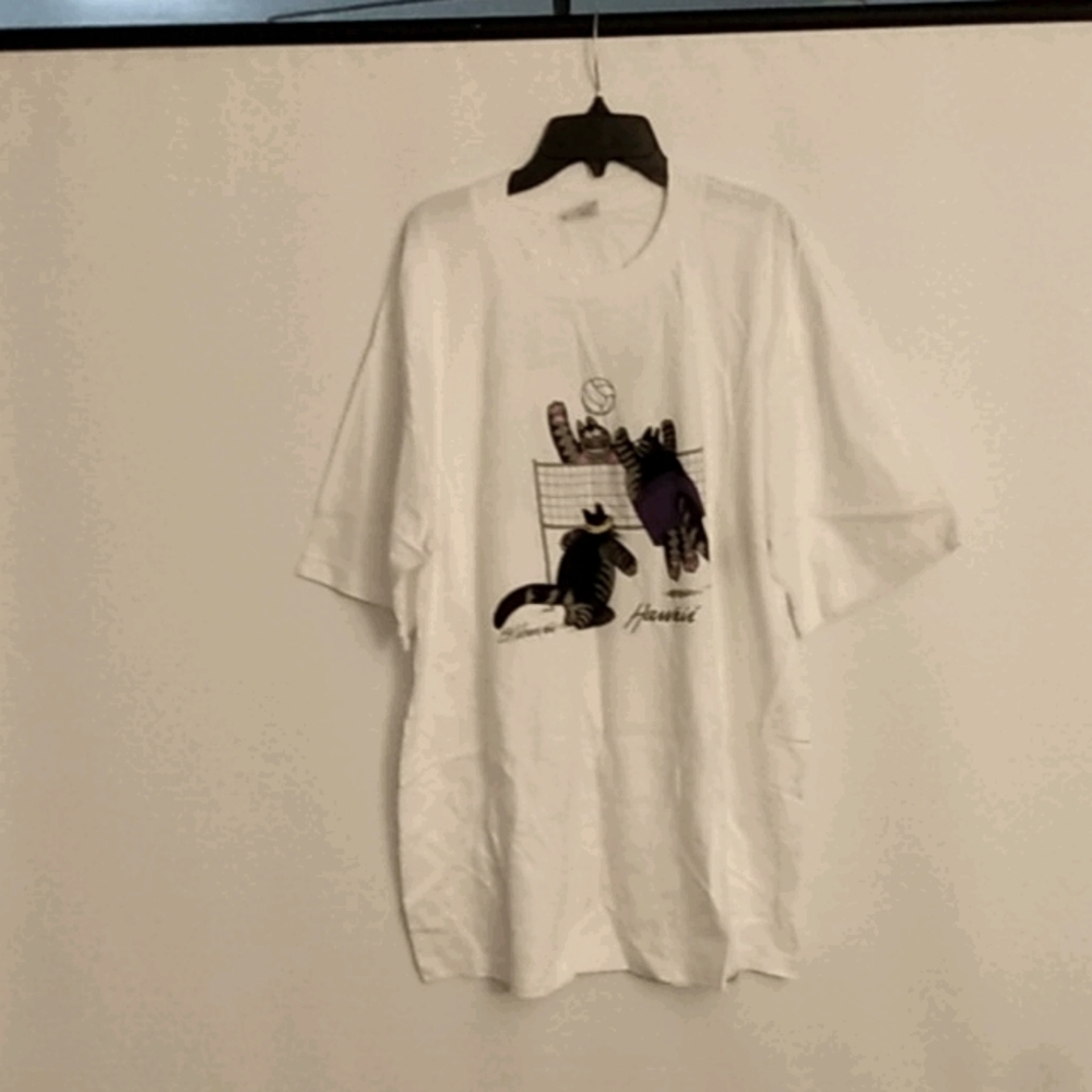 Vtg BK Liban Hawaii Cat T-shirt Nwot XL